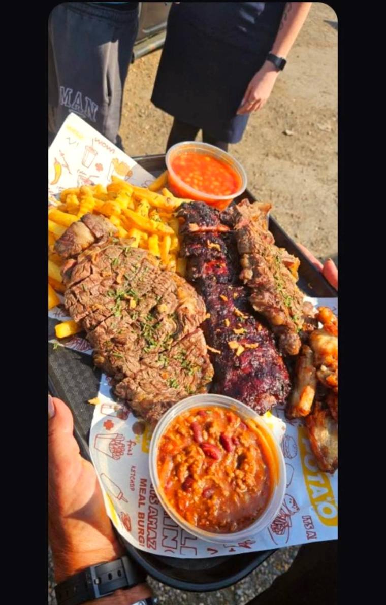 Loaded mixed grill sharing platter