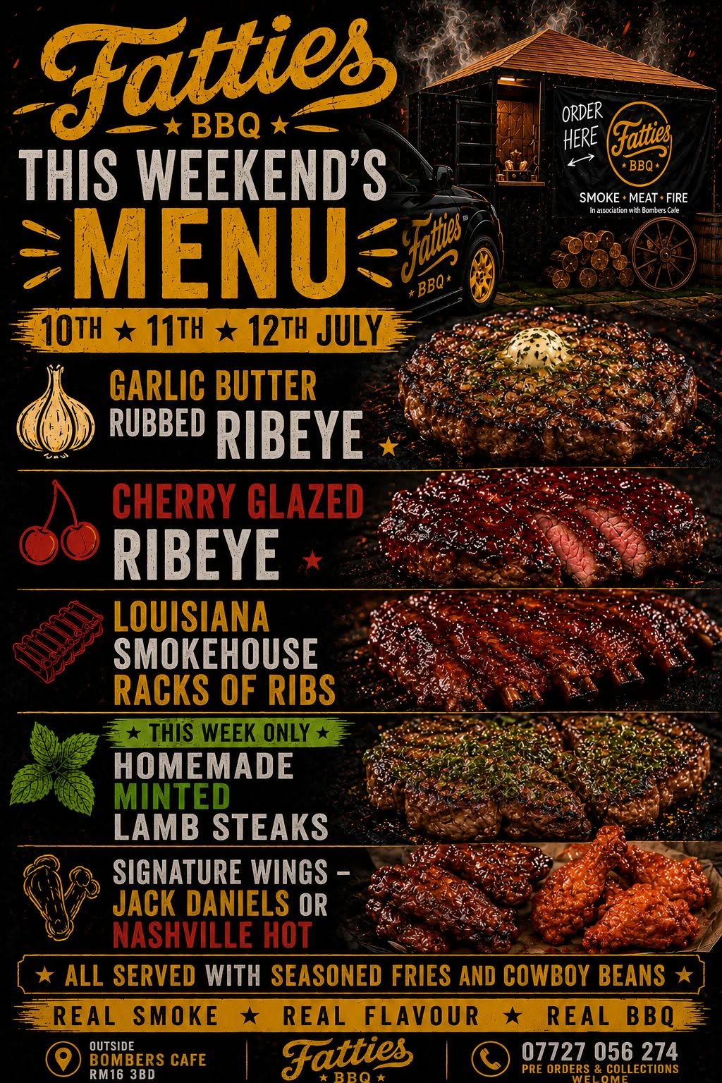 Fatties BBQ — this week’s menu